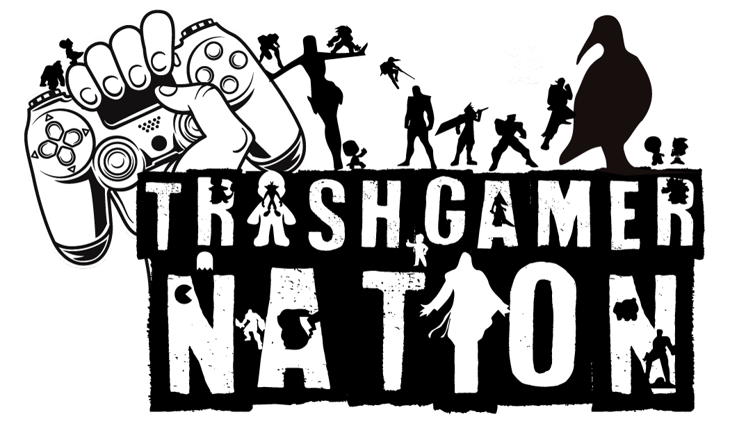 Trash Gamer Nation illustrated logo