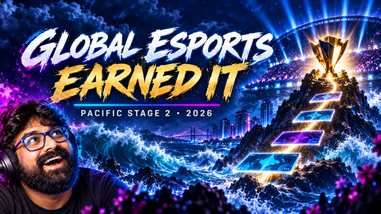 TGN host reacts to an ocean-side Pacific arena and a winding route up to a Stage 2 trophy for Global Esports.